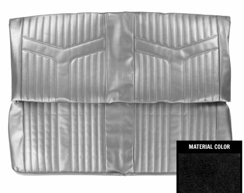 PUI Interiors 1969 Pontiac GTO Hardtop Black Rear Bench Seat Cover 69GS10C