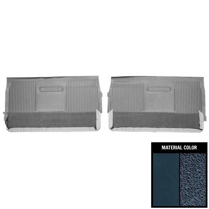 PUI Interiors 1964 Pontiac Grand Prix Dark Blue Front Door Panels 64PD54