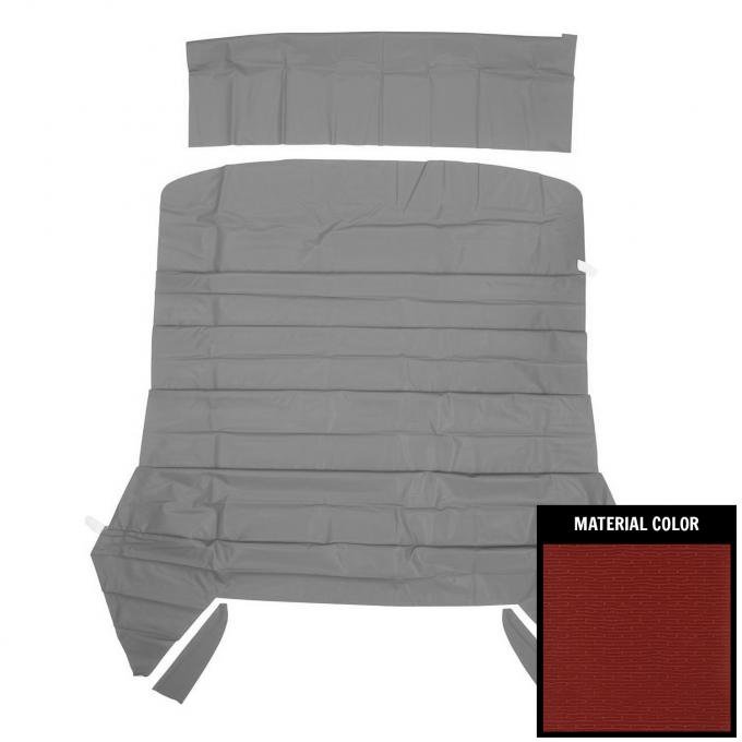 PUI Interiors 1967 Chevrolet Chevelle Red 1st Design Surrey Headliner 66AH103S-1