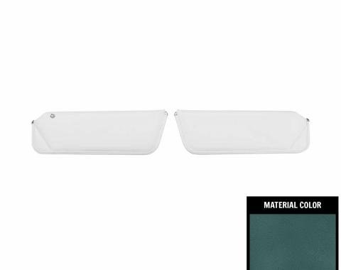 PUI Interiors 1977-1981 Camaro/Firebird Light Blue Sun Visors 77FV90