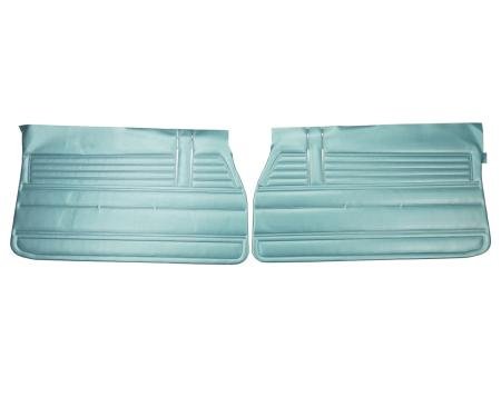 PUI Interiors 1968 Chevrolet Chevelle Light Blue Front Door Panels D315