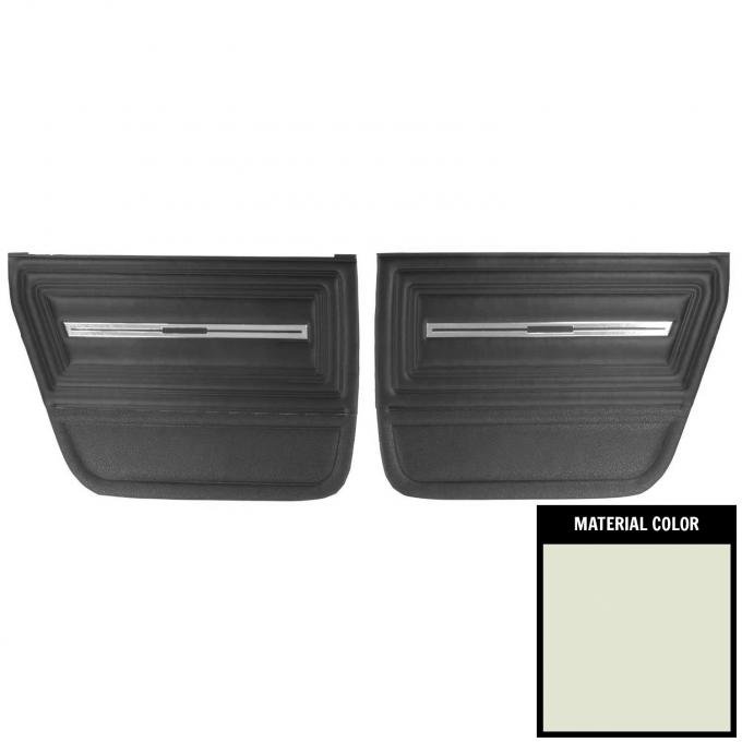 PUI Interiors 1966 Chevrolet Chevelle 4 Door Sedan/Wagon Fawn Rear Door Panels 66AD4D22S