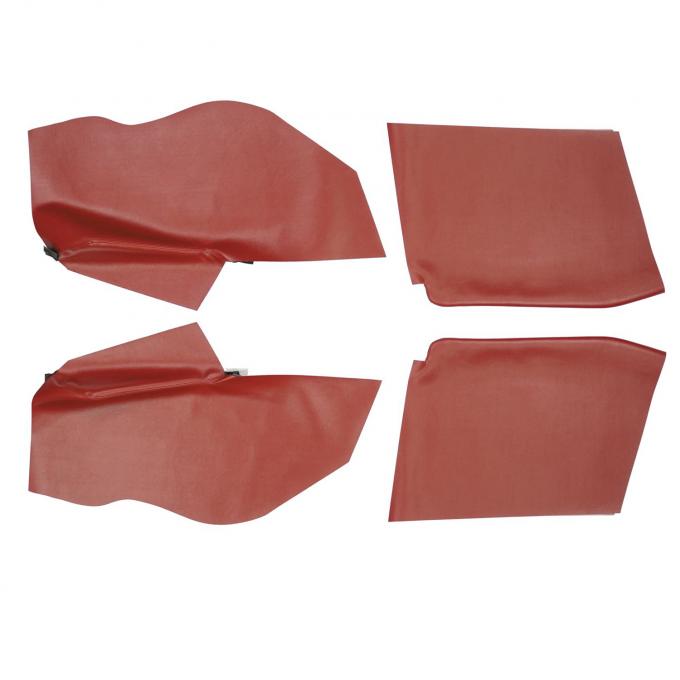 PUI Interiors 1967-1969 Camaro/Firebird Convertible Red Rear Arm Rest Covers 67FR30