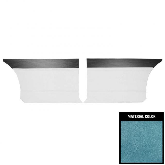 PUI Interiors 1970 Dodge Charger/RT/SE Deluxe Hardtop Bright Blue Rear Door Panels 70KDAD722C