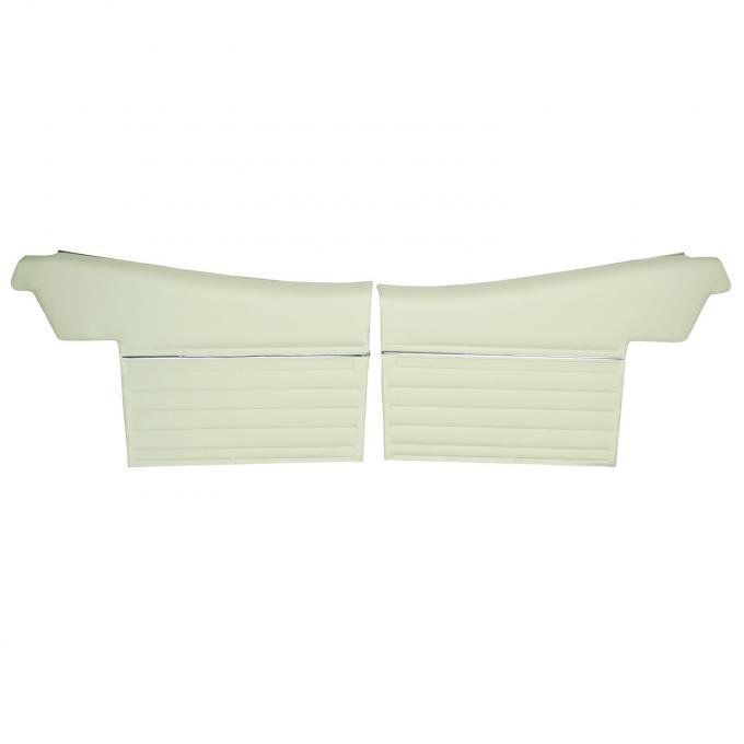 PUI Interiors 1969 Chevrolet Chevelle Convertible Pre-Assembled White Rear Door Panels PD256-1V