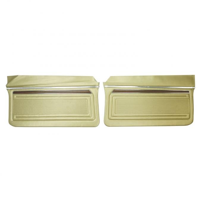PUI Interiors 1970 Chevrolet Nova Custom Gold Front Door Panels D325