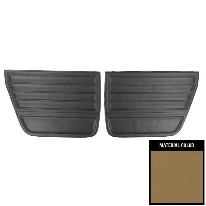 PUI Interiors 1965 Chevrolet Chevelle 4-Door Sedan/Wagon Light Saddle Rear Door Panels 65AD4D35S