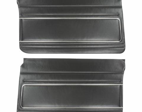 PUI Interiors 1977-1979 Chevrolet Nova Black Front Door Panels 77XD70