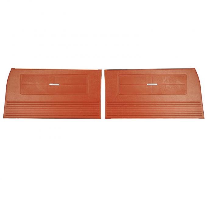 PUI Interiors 1963 Chevrolet Nova 4 Door Red Front Door Panels 63XD4D64