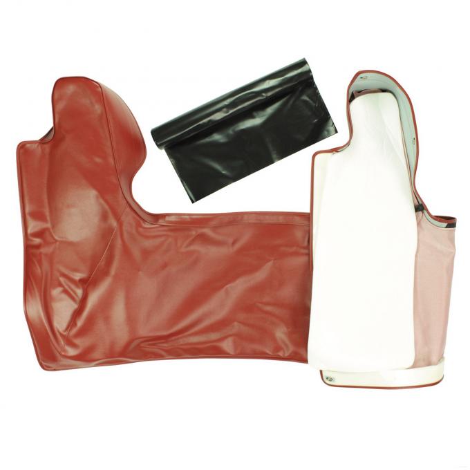 PUI Interiors 1965 GTO/Cutlass Red Convertible Top Boot 65AT30