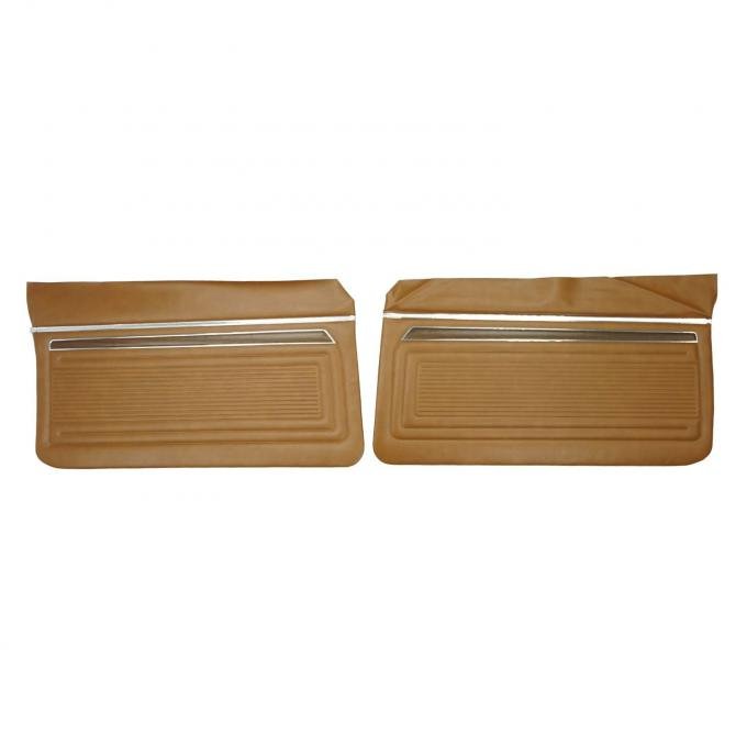 PUI Interiors 1972 Chevrolet Nova Custom Tan Front Door Panels D328
