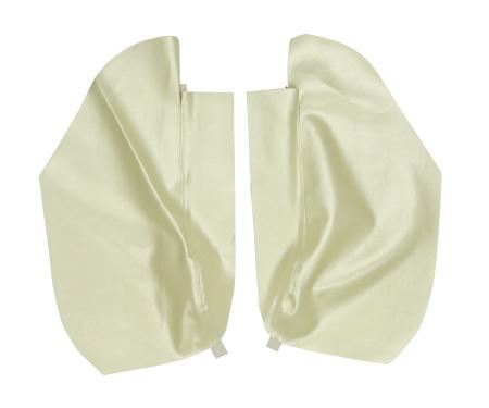 PUI Interiors 1967 & 1969 Pontiac Firebird Hardtop Parchment Rear Arm Rest Covers 67FR27C
