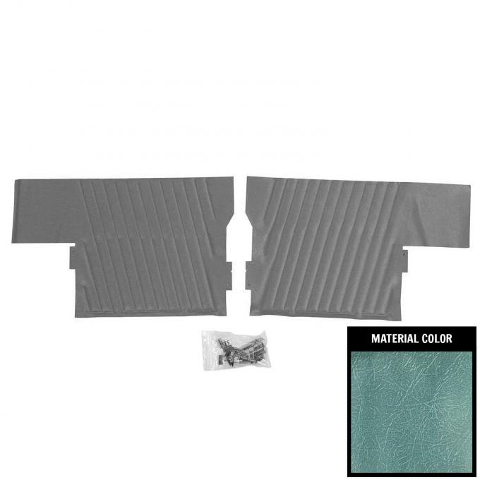 PUI Interiors 1963 Pontiac Bonneville Convertible Light Blue Rear Door Panels 63PDB56V