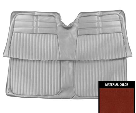 PUI Interiors 1963 Chevrolet Impala Hardtop Red Rear Bench Seat Cover 63BS64C