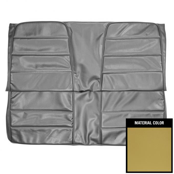 PUI Interiors 1972-1973 Dodge Charger/SE Hardtop Ember Gold Rear Bench Seat Cover 72KSA702C