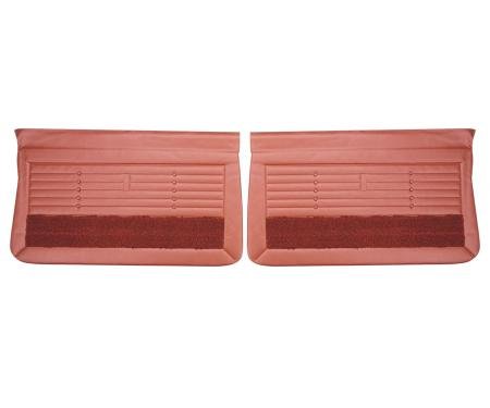 PUI Interiors 1965 Buick Skylark/GS Metallic Red Front Door Panels 65UD08