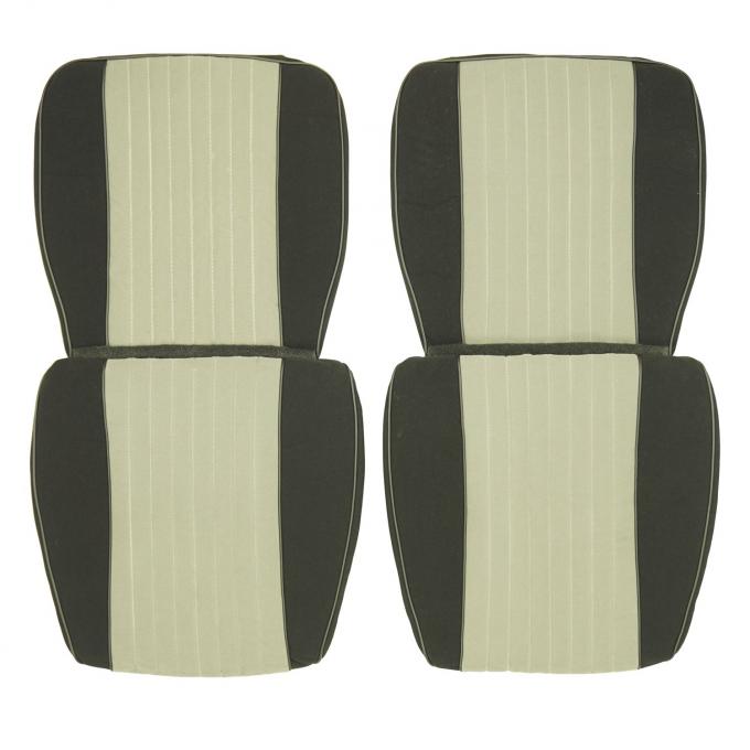 PUI Interiors 1985-1987 Buick Grand National Black/Gray Front Bucket Seat Covers 85GNUSC05U
