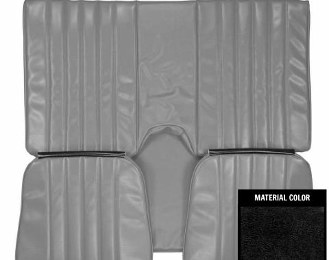 PUI Interiors 1980 Chevrolet Camaro Hardtop Standard Black Rear Bench Seat Cover 80FS70C