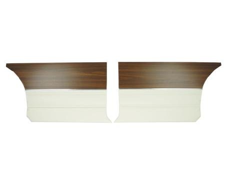 PUI Interiors 1969 Plymouth Sport Satellite/GTX Hardtop White Rear Door Panels 69KDR37C