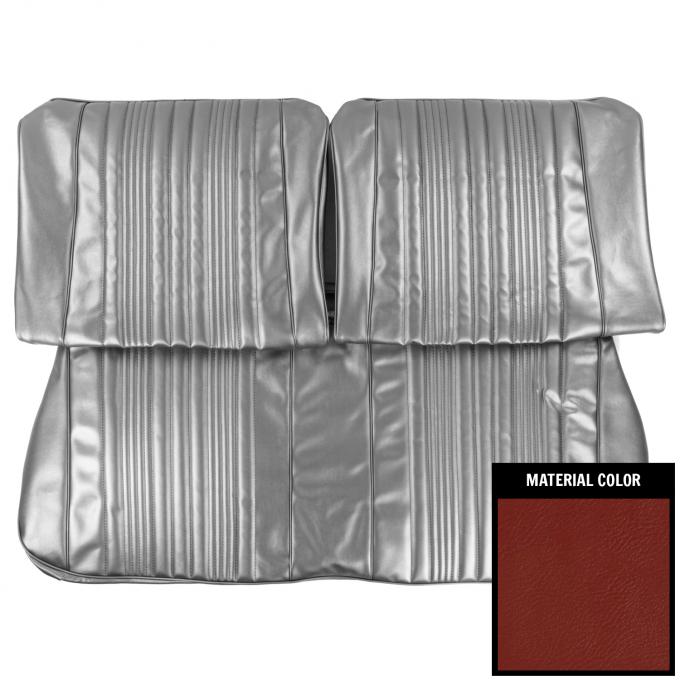 PUI Interiors 1967 Chevrolet Impala/SS Red Front Bench Seat Cover 67BS30B