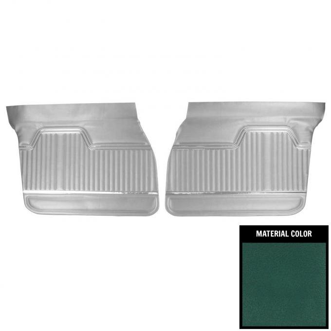PUI Interiors 1970 Chevrolet Chevelle 4 Door Sedan/Hardtop/Wagon Dark Aqua Front Door Panels 70AD4D04