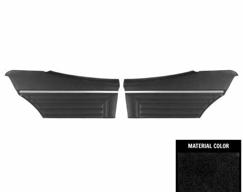 PUI Interiors 1971-72 Buick Skylark/GS Standard Hardtop Pre-Assembled Black Rear Door Panels 71UDS10C-P