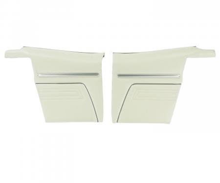 PUI Interiors 1969 Chevrolet Camaro Convertible Standard Pre-Assembled White Rear Door Panels PD225V
