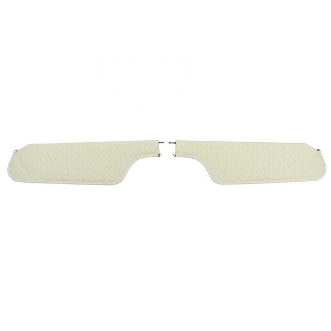 PUI Interiors 1970 GM F-Body White Perforated Sun Visors 70FV101B