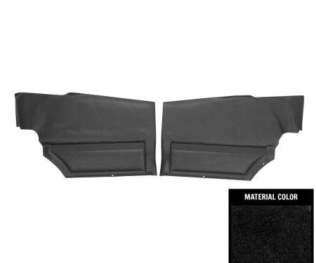 PUI Interiors 1968 Pontiac Firebird Hardtop Standard Black Rear Door Panels D620C