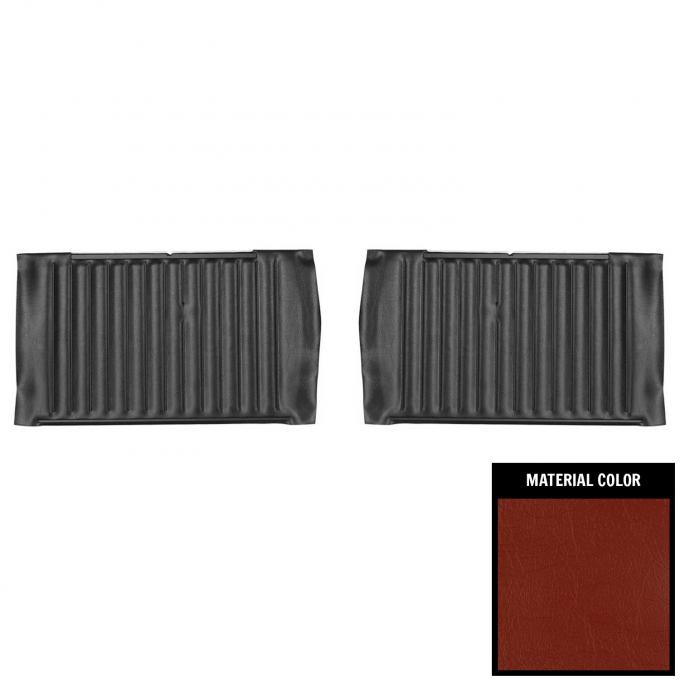 PUI Interiors 1964 Chevrolet Chevelle Convertible Red Gold Edition Rear Door Panels DO301V