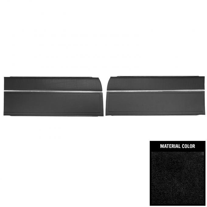 PUI Interiors 1965 Chevrolet Nova Black Front Door Panels 65XD10