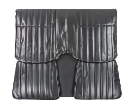 PUI Interiors 1974-1976 Chevrolet Camaro Hardtop Standard Black Rear Bench Seat Cover 74FS10C