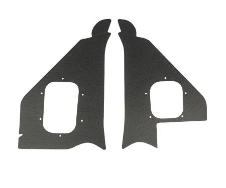 PUI Interiors 1955 Chevrolet Black Deluxe Kick Panel 55BK09