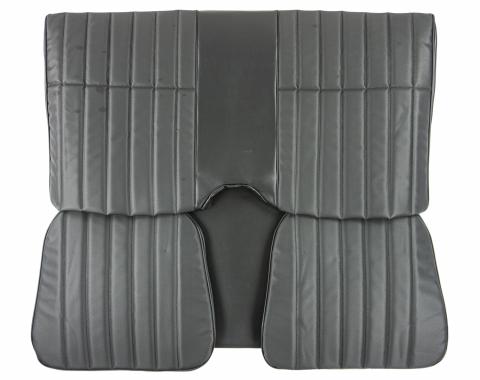 PUI Interiors 1973 Chevrolet Camaro Hardtop Deluxe Black Rear Bench Seat Cover 73DS10CS