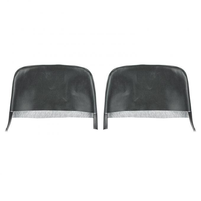 PUI Interiors 1967-1969 Camaro/Firebird Black Bucket Seat Head Rest Covers 67FH10U