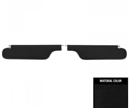 PUI Interiors 1967 Chevrolet Camaro/Pontiac Firebird Hardtop Black Surrey Sun Visors SV7100SC