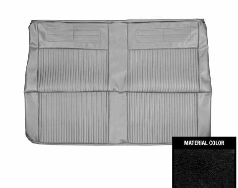 PUI Interiors 1963 Chevrolet Nova Convertible Black Rear Bench Seat Cover 63XS55V