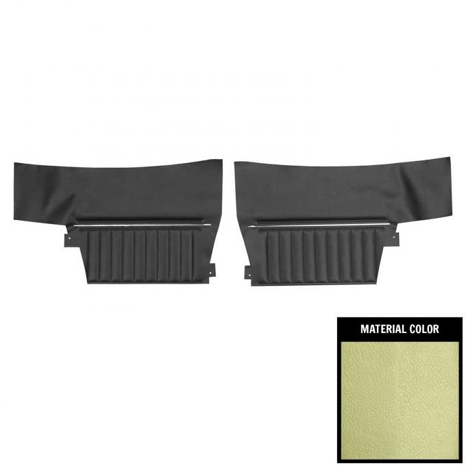 PUI Interiors 1969 Chevrolet Impala/SS Convertible Light Green Rear Door Panels 69BD23V