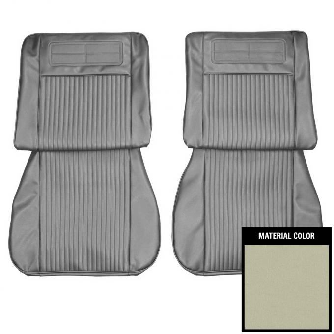 PUI Interiors 1963-64 Chevrolet Nova Light Fawn Front Bucket Seat Covers 63XS58U