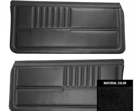 PUI Interiors 1982-1985 Chevrolet Camaro Standard Pre-Assembled Black Front Door Panels 82FD70-PB