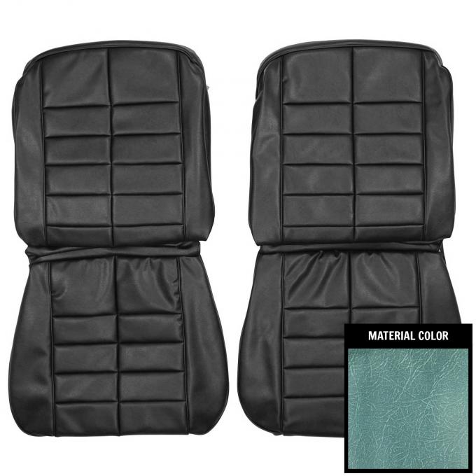 PUI Interiors 1963 Buick Riviera Light Blue Front Bucket Seat Covers 63USR56U