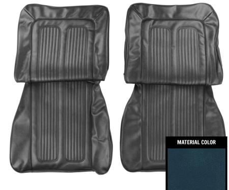 PUI Interiors 1964 Pontiac Grand Prix Dark Blue Front Bucket Seat Covers 64PS54U