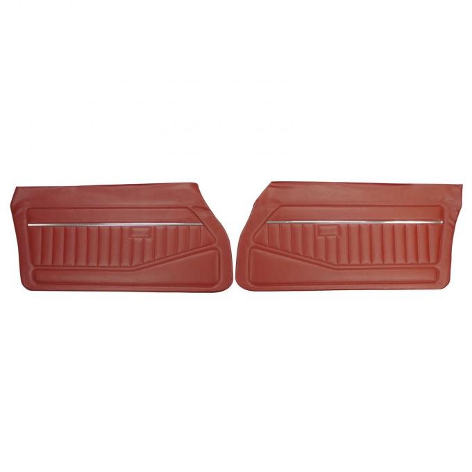 PUI Interiors 1978-1981 Chevrolet Camaro/Pontiac Firebird Carmine Front Door Panels 78FD38