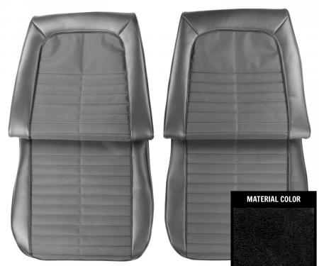 PUI Interiors 1971 Pontiac GTO/LeMans Sport Black Front Bucket Seat Covers 71GS10US