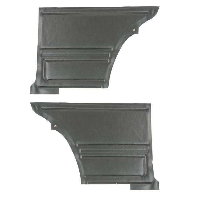 PUI Interiors 1967 Camaro/Firebird Standard Hardtop Black Rear Door Panels D200C