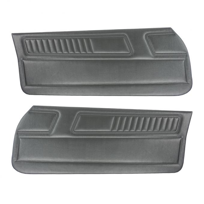 PUI Interiors 1970-1971 Chevrolet Camaro Standard Black Front Door Panels D700