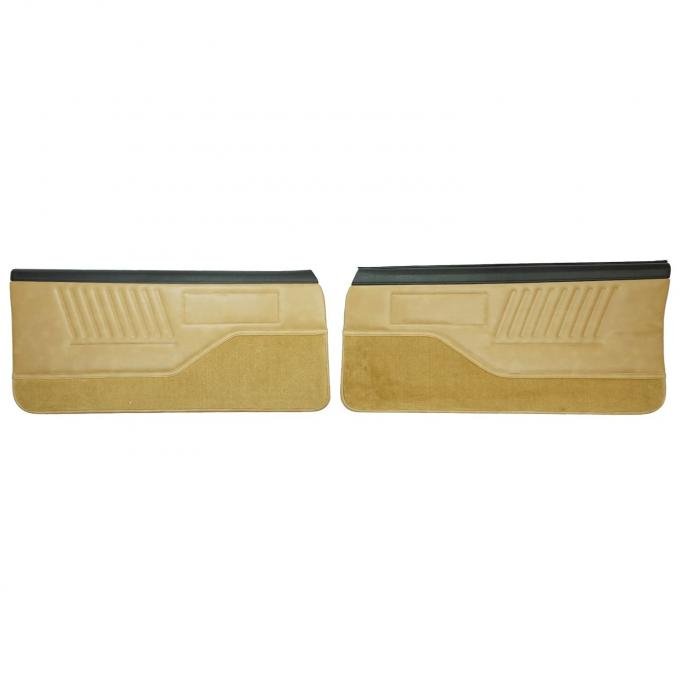 PUI Interiors 1986 Chevrolet Camaro Standard Pre-Assembled Saddle Front Door Panels 86FD04-PB