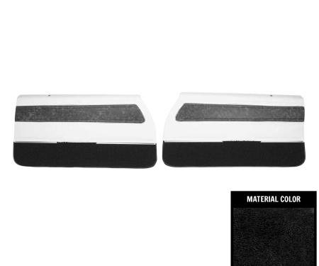 PUI Interiors 1970 Oldsmobile Cutlass "S" Pre-Assembled Black Front Door Panels 70CD102-P