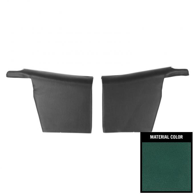 PUI Interiors 1968 Firebird Covertible Deluxe Pre-Assembled Dark Aqua Rear Door Panels 68HD04V-P