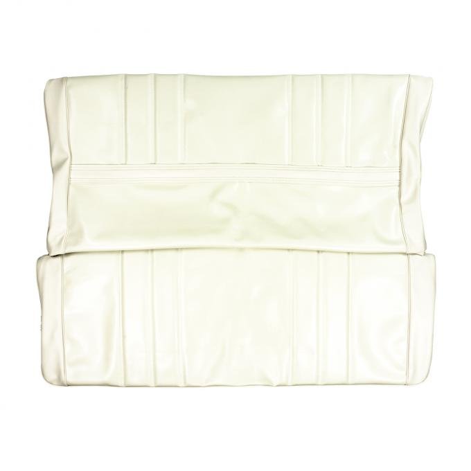 PUI Interiors 1972 Oldsmobile Cutlass Standard Hardtop White Rear Bench Seat Cover 72CSS37C